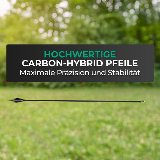 Kids Archery Set with Arrow Guide, incl. 6 Carbon-Hybrid Arrows and 3 Targets