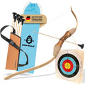 Wooden Bow Set for Kids – 6 Suction Cup Arrows, Target, Quiver & Storage Bag