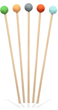5er Set Holzpfeile mit bunten Filzköpfen